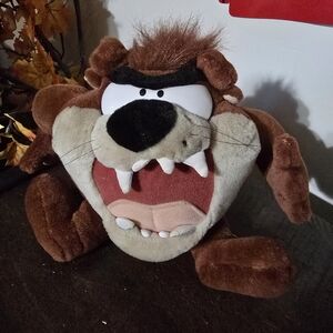 Vintage Retro Looney Tunes Taz Talking Plush Toy 1997 Play By Play